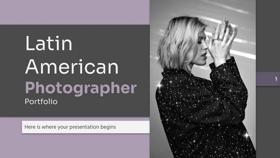 Photographer Portfolio - Free Professional PowerPoint Template