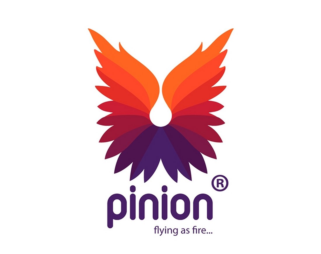 Pinion Fire - Free Colorful Logo Template