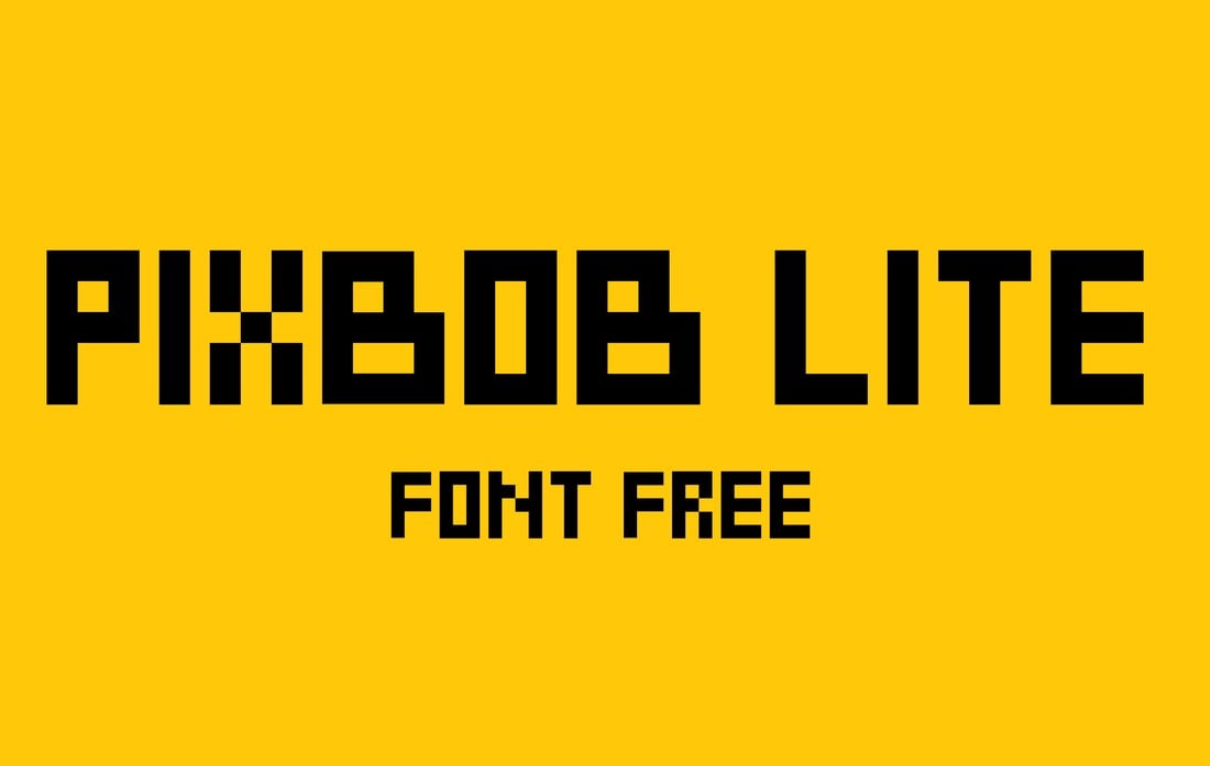 PixBob Lite - Free Pixel Font