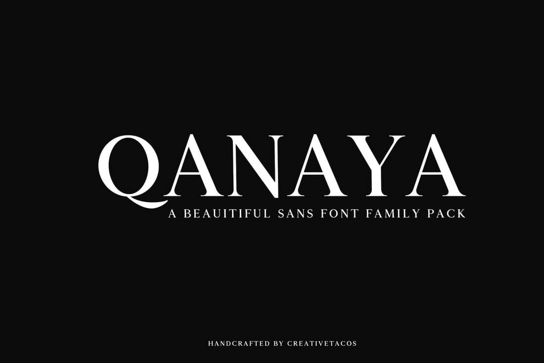 Qanaya - Professional Serif Font Family