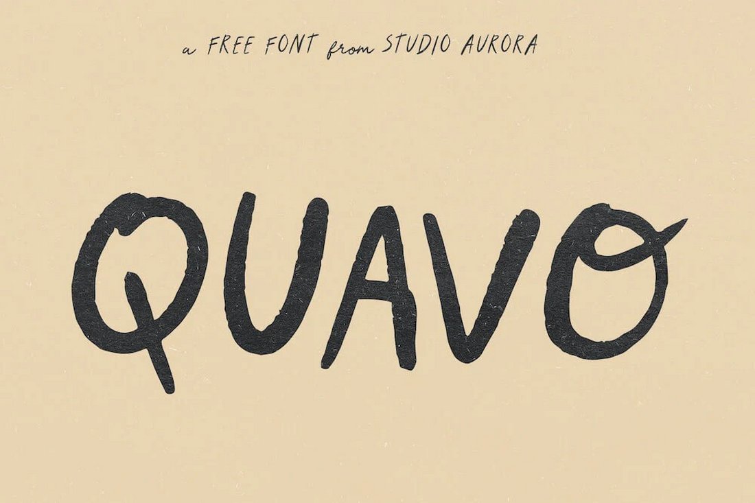Quavo - Free Rustic Font