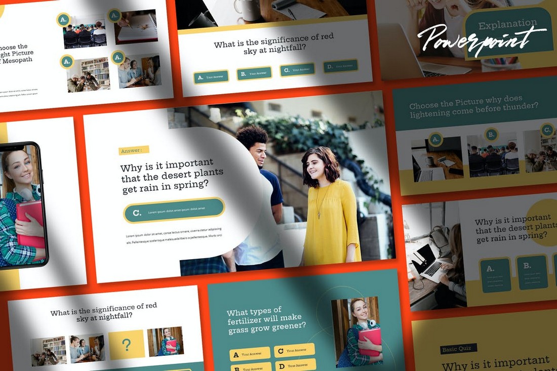 Quizy - Quiz Themed Powerpoint Template