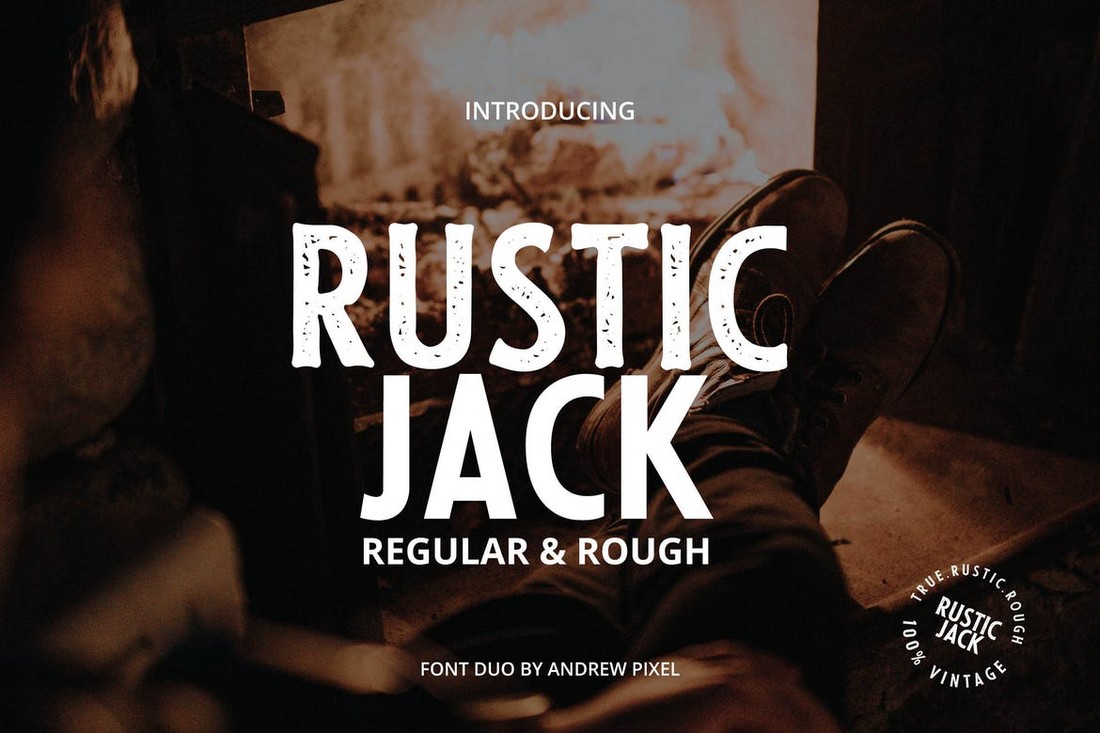 Rustic Jack - Vintage Font Duo