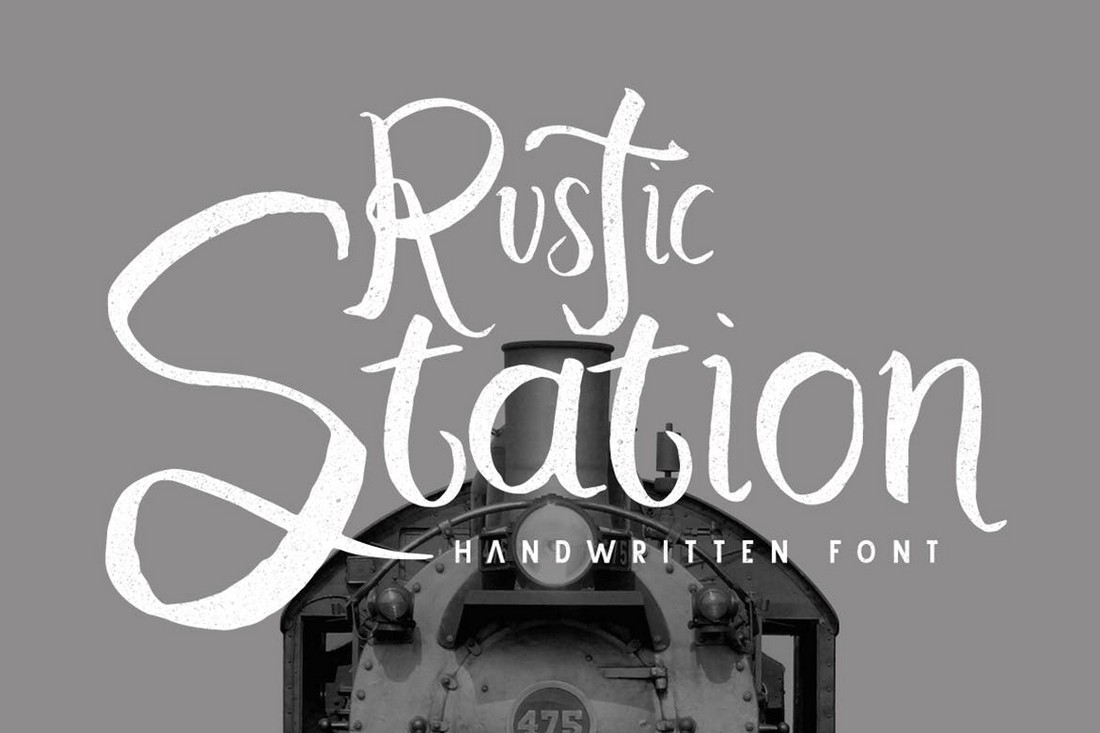 Rustic Station - Rustic Cursive Font