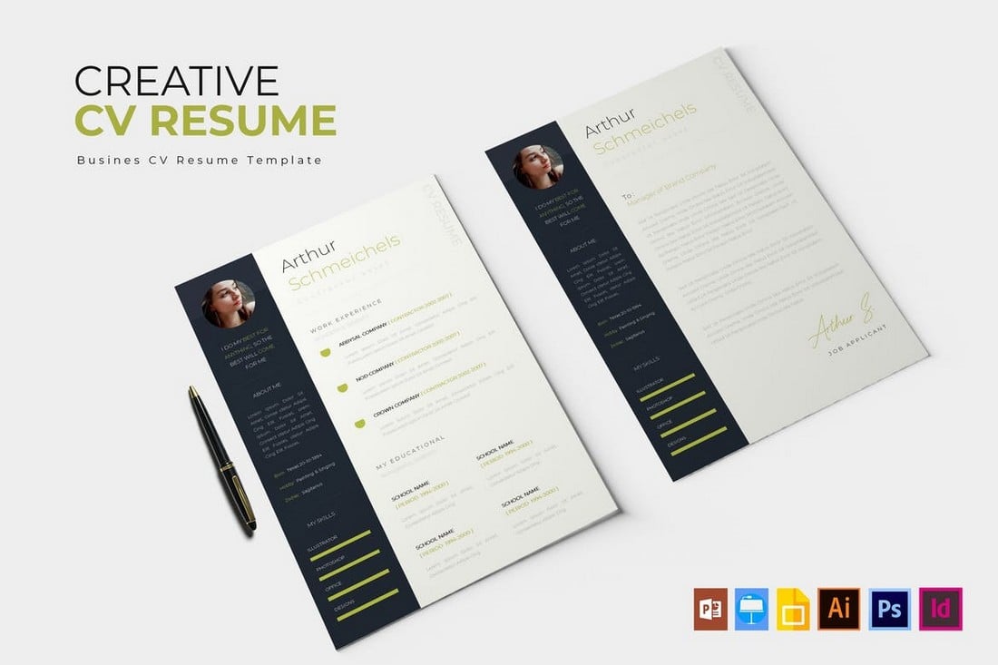 Simple Apple Pages Resume Template