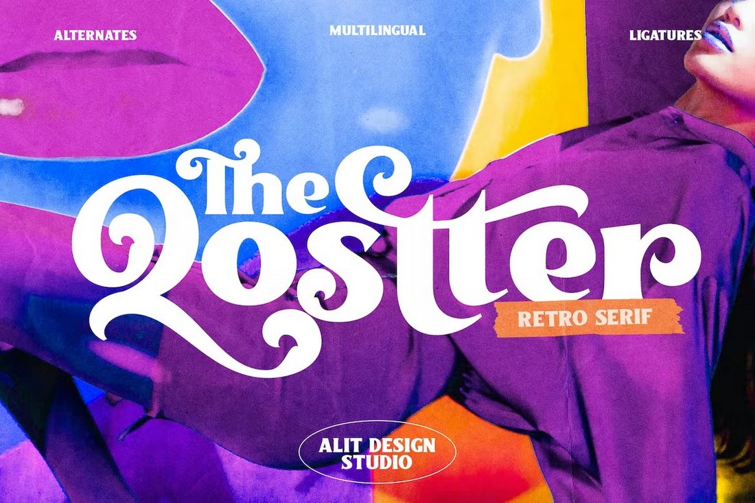 The Qostter - Retro Serif Poster Font