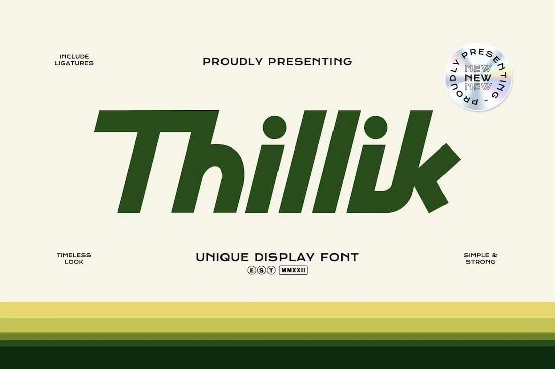 Thillik - Modern Corporate Business Fonts