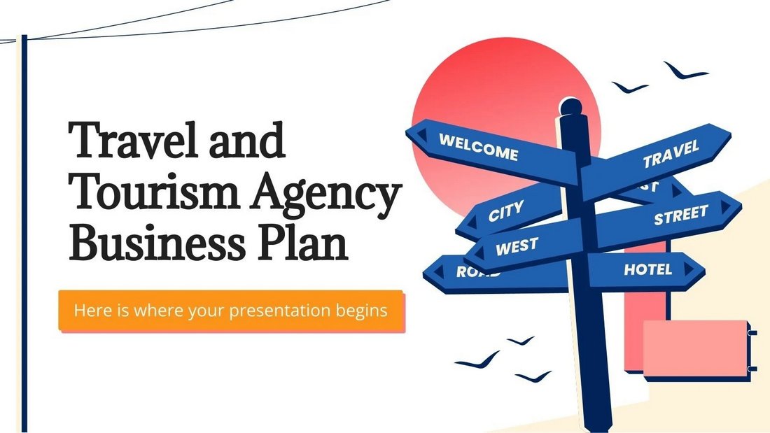 Travel & Tourism Agency Free PowerPoint Template