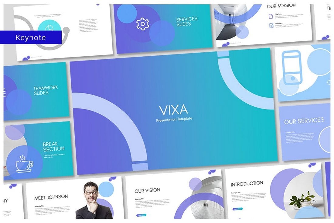 Vixa - Modern Business Keynote Template