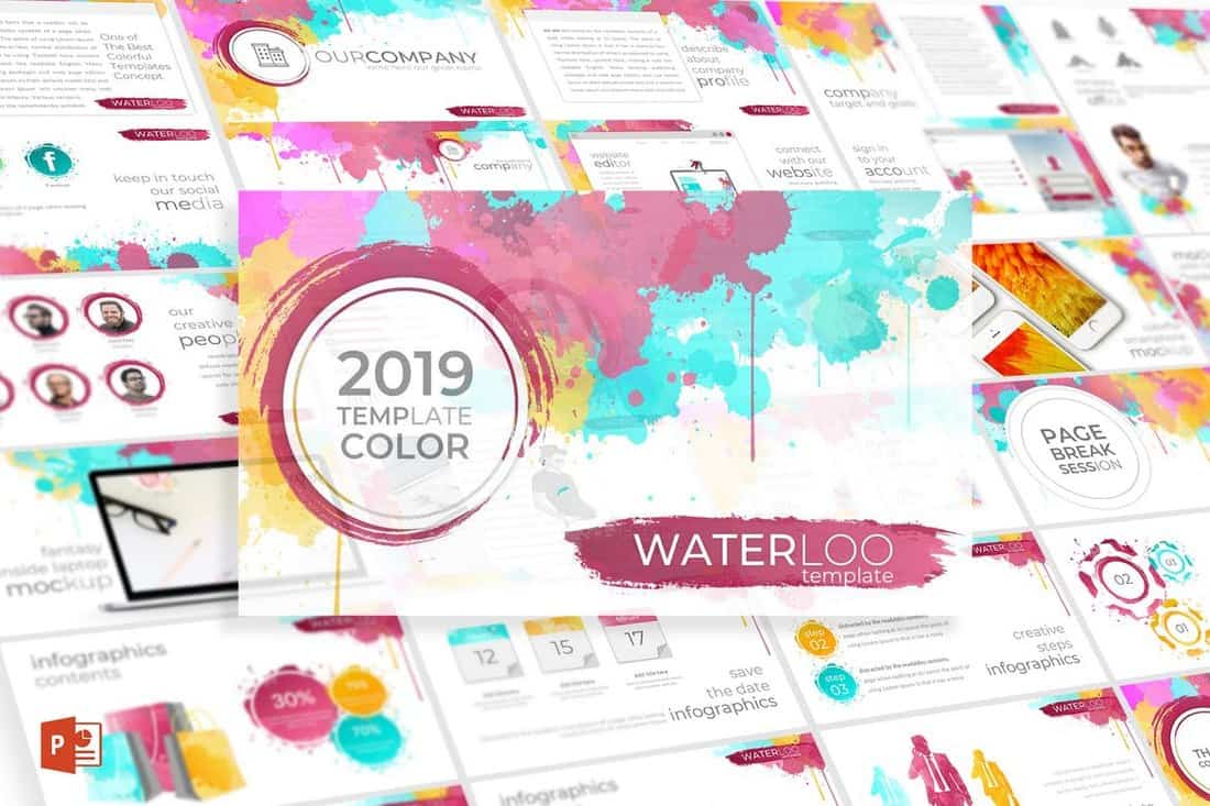 Waterloo - Colorful Powerpoint Template