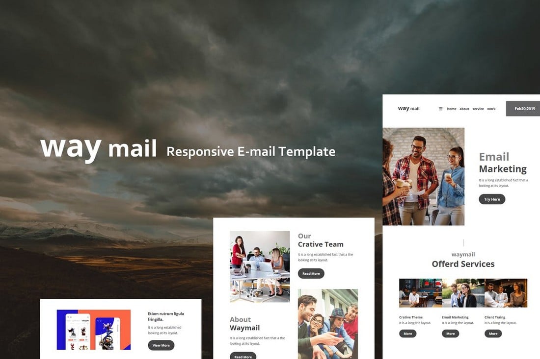 Way Mail - Multipurpose 30+ Modules Email Template