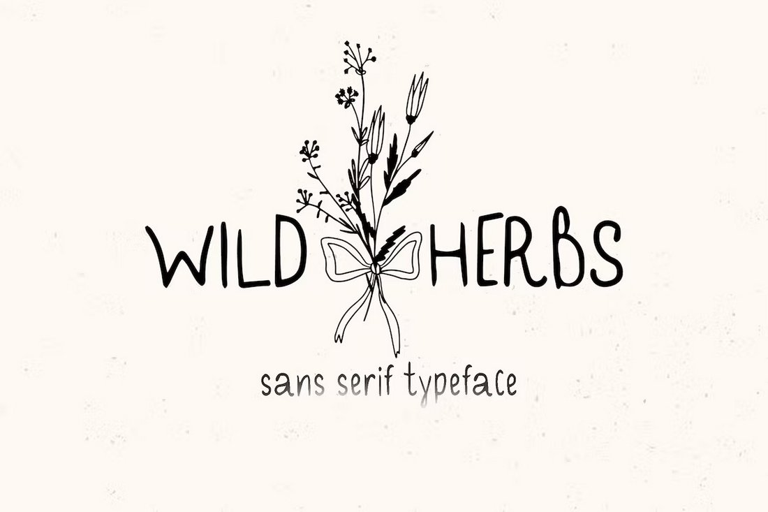 Wild Herbs - Rustic Handwritten Font