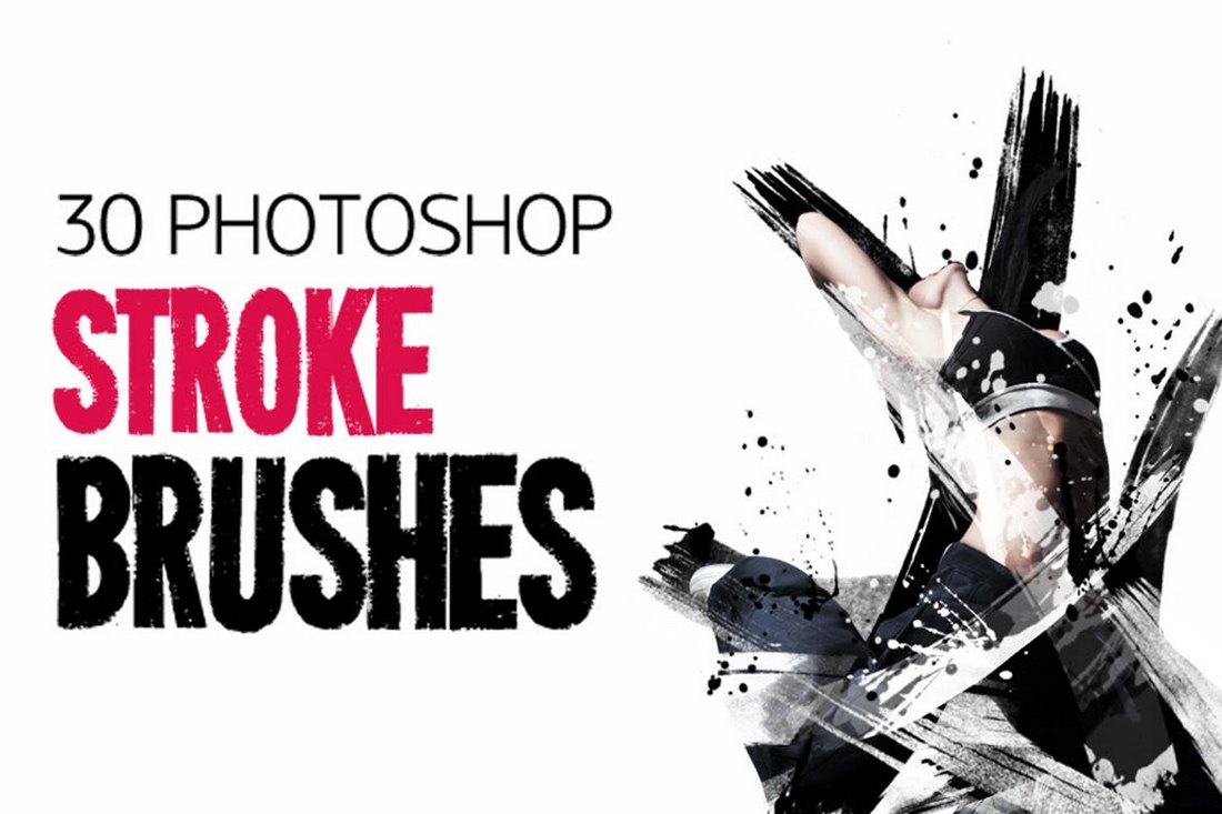 30 Photoshop Stroke Brushes