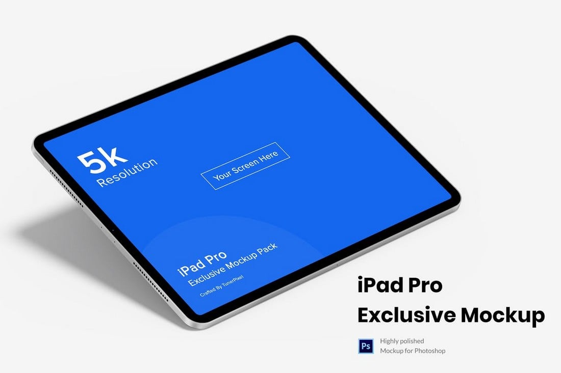 5K iPad Pro Mockup Template