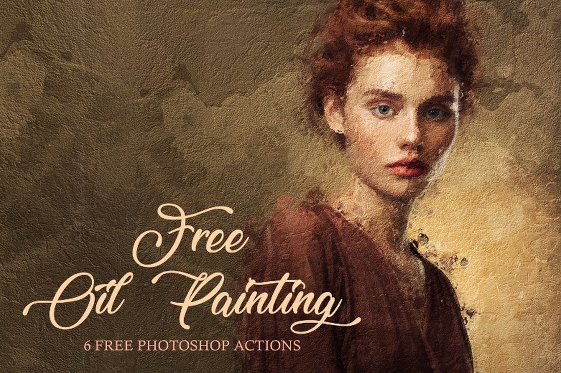 6 Free Photoshop Oil Painting Actions
