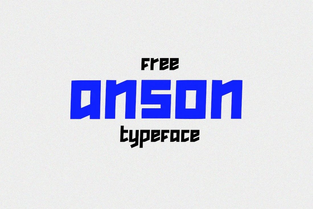 Anson - Free Bold Geometric Font