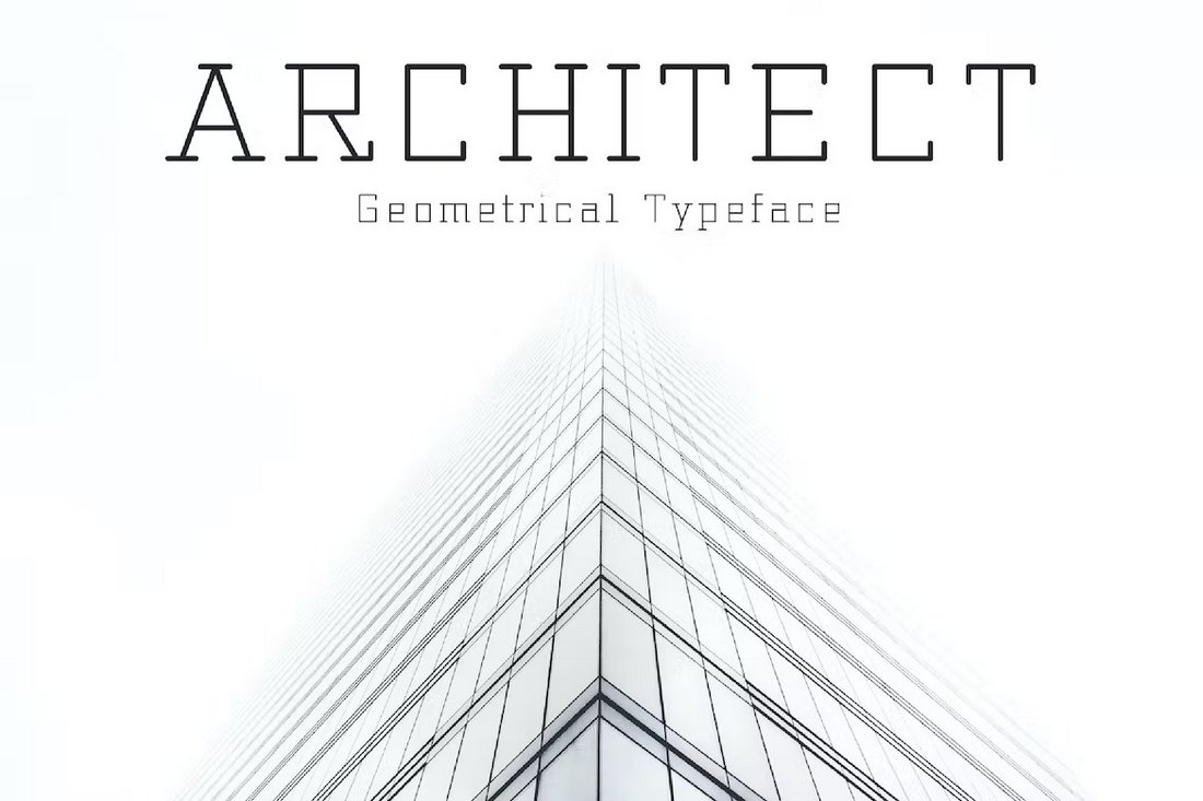 Architect - Minimal Geometrical Typeface