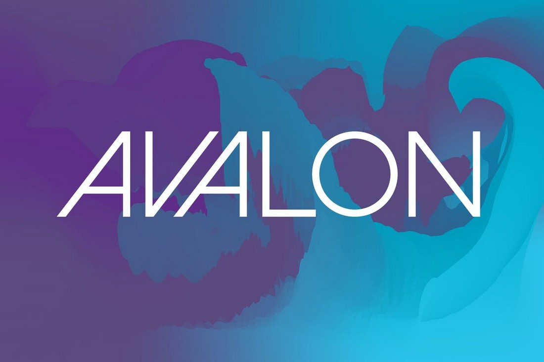 Avalon - Creative Geometric Font
