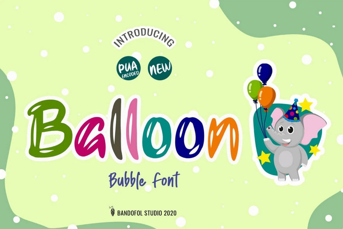 Balloon Font - Free Cartoon Font