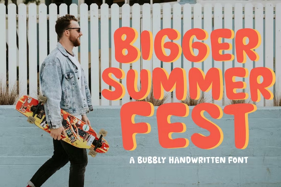 Bigger Summer Fest Bubbly Font