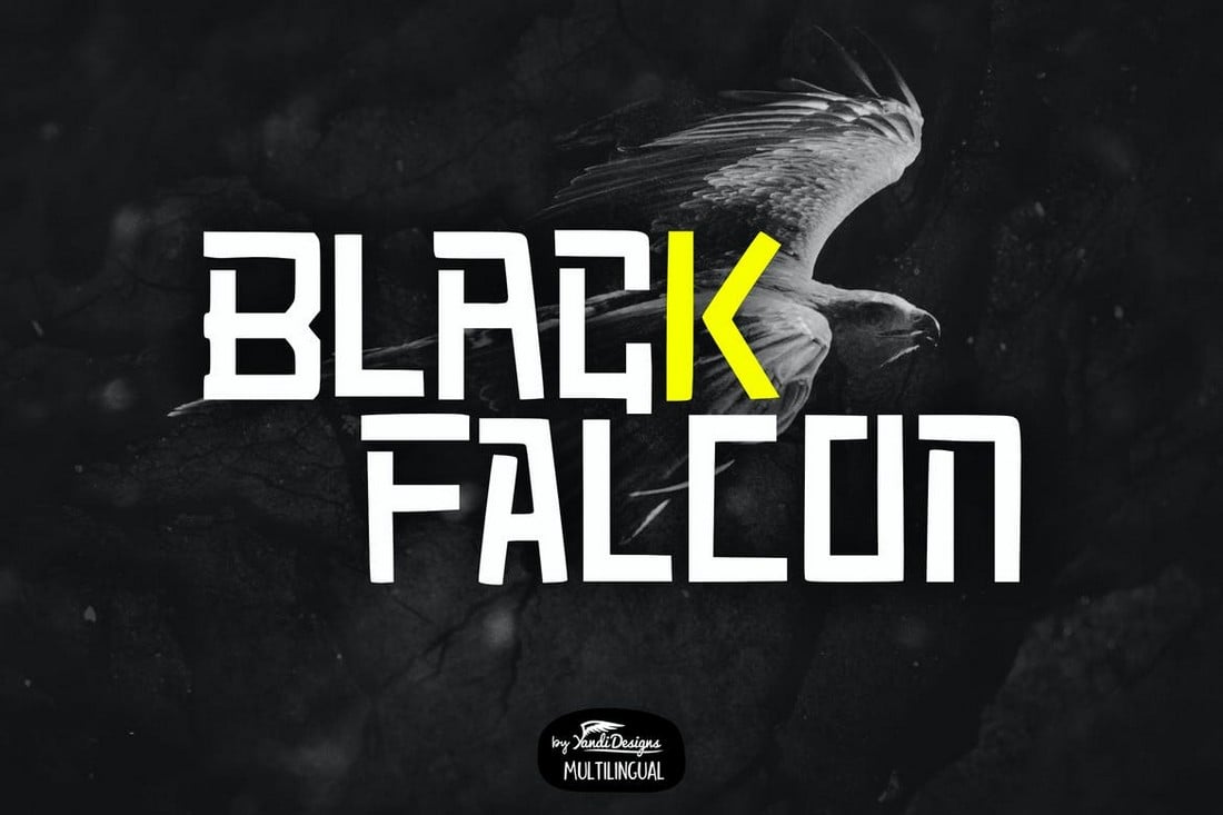 Black Falcon - Creative YouTube Font