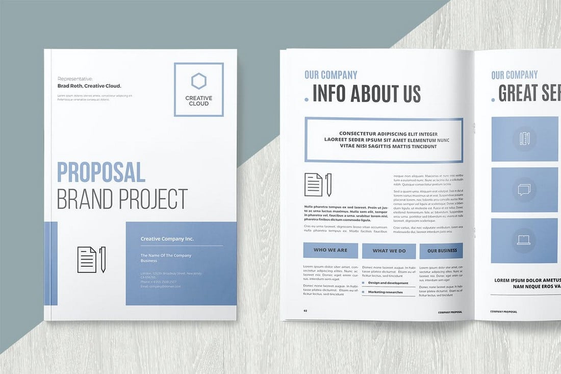 Brand Project Proposal Word & INDD Template