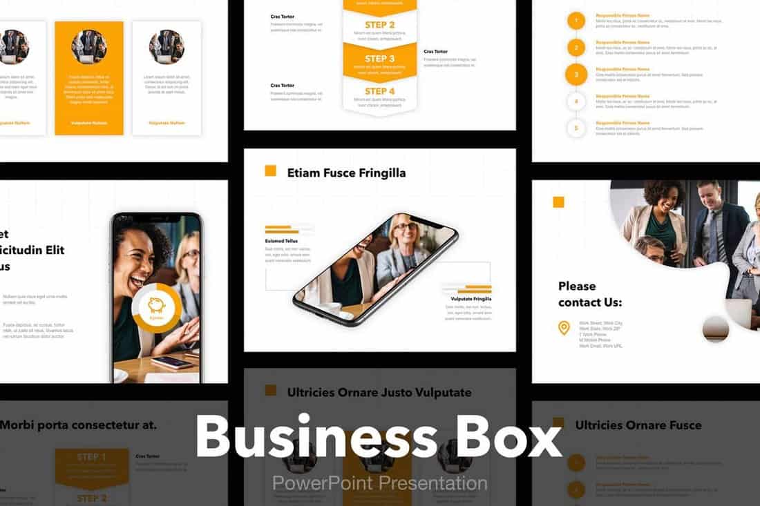Business Box PowerPoint Template