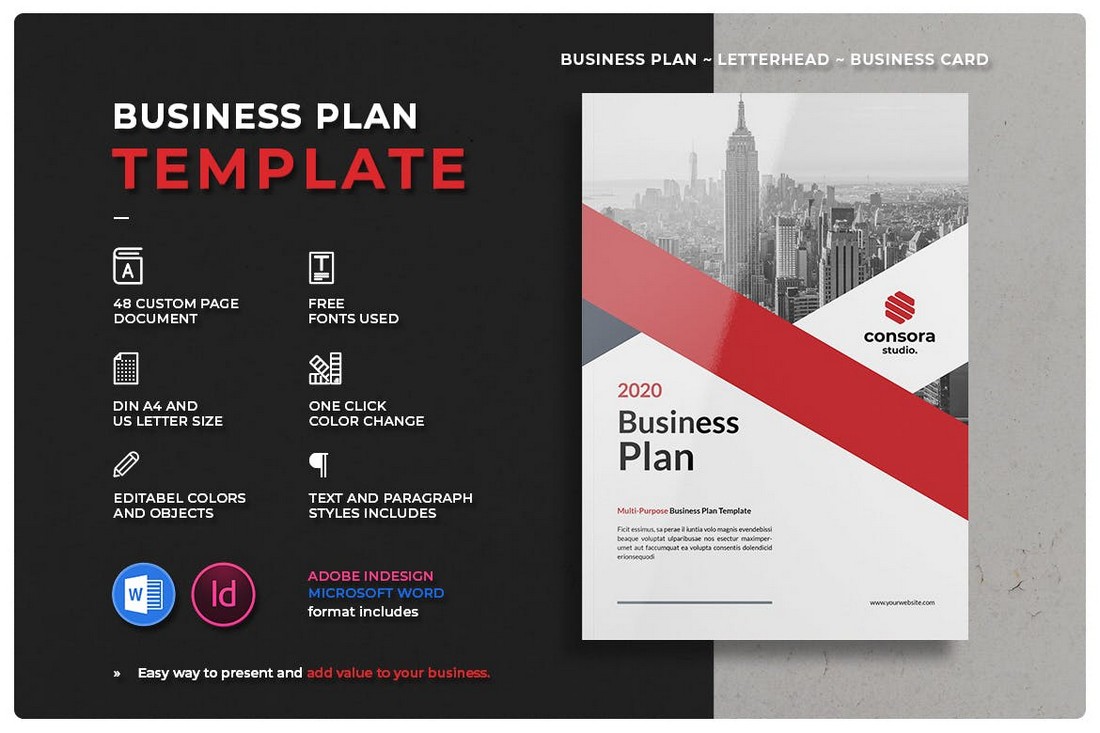 Business Plan Brochure Template for Word