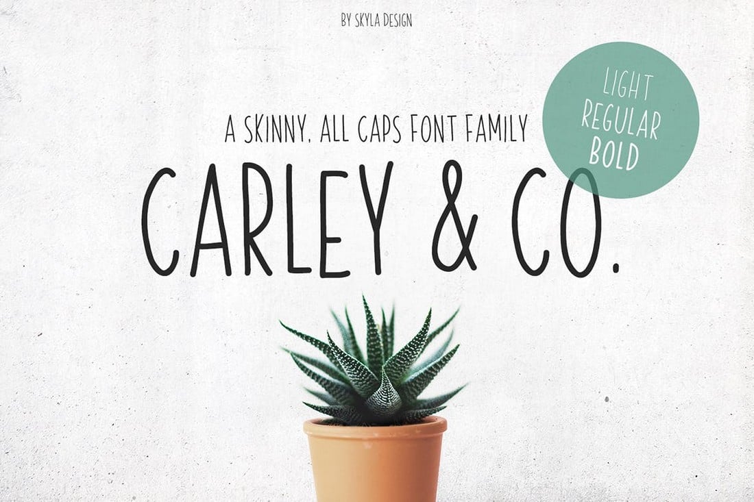 Carley & Co - Skinny Font family