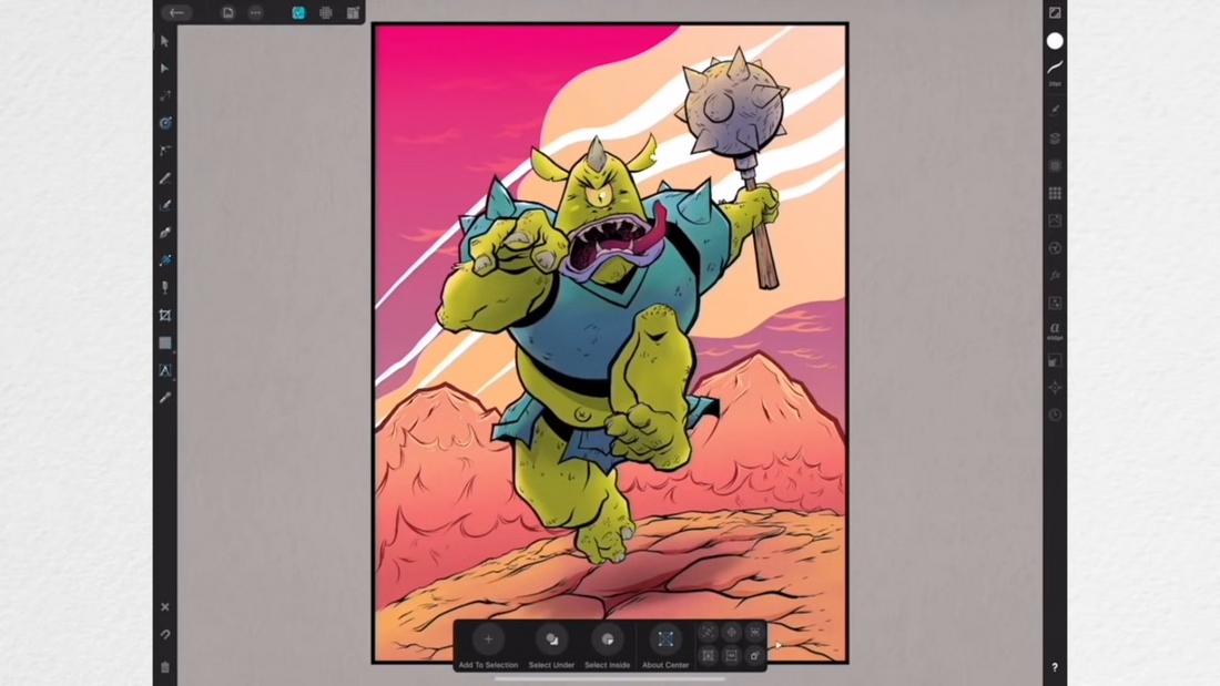 Comic & Cartoon Illustration in Affinity Designer for iPad