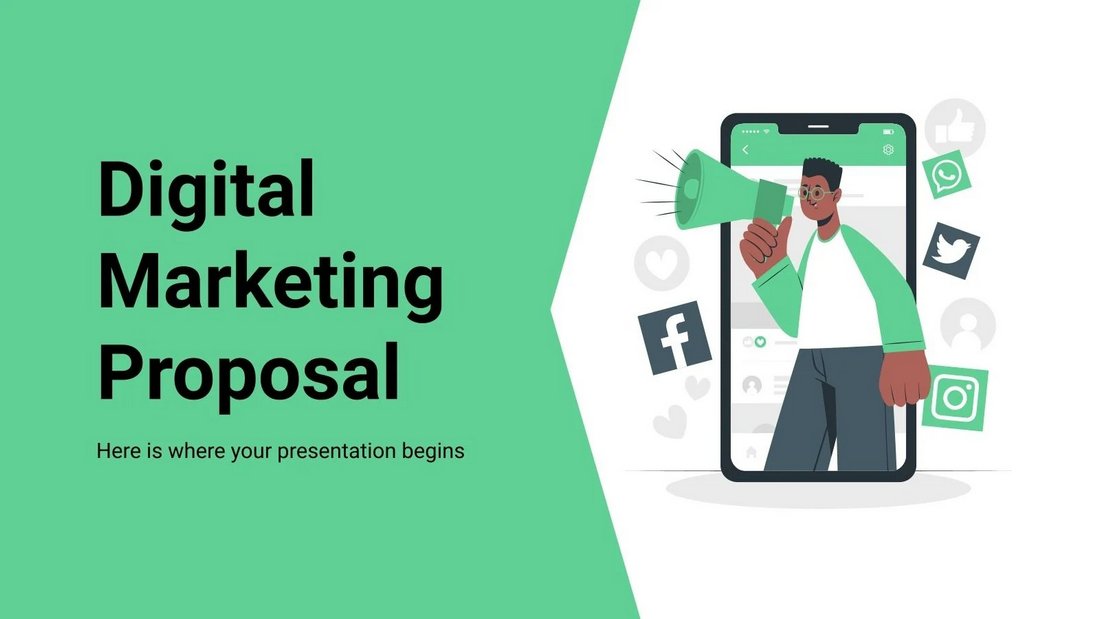 Digital Marketing Proposal Free PowerPoint Template