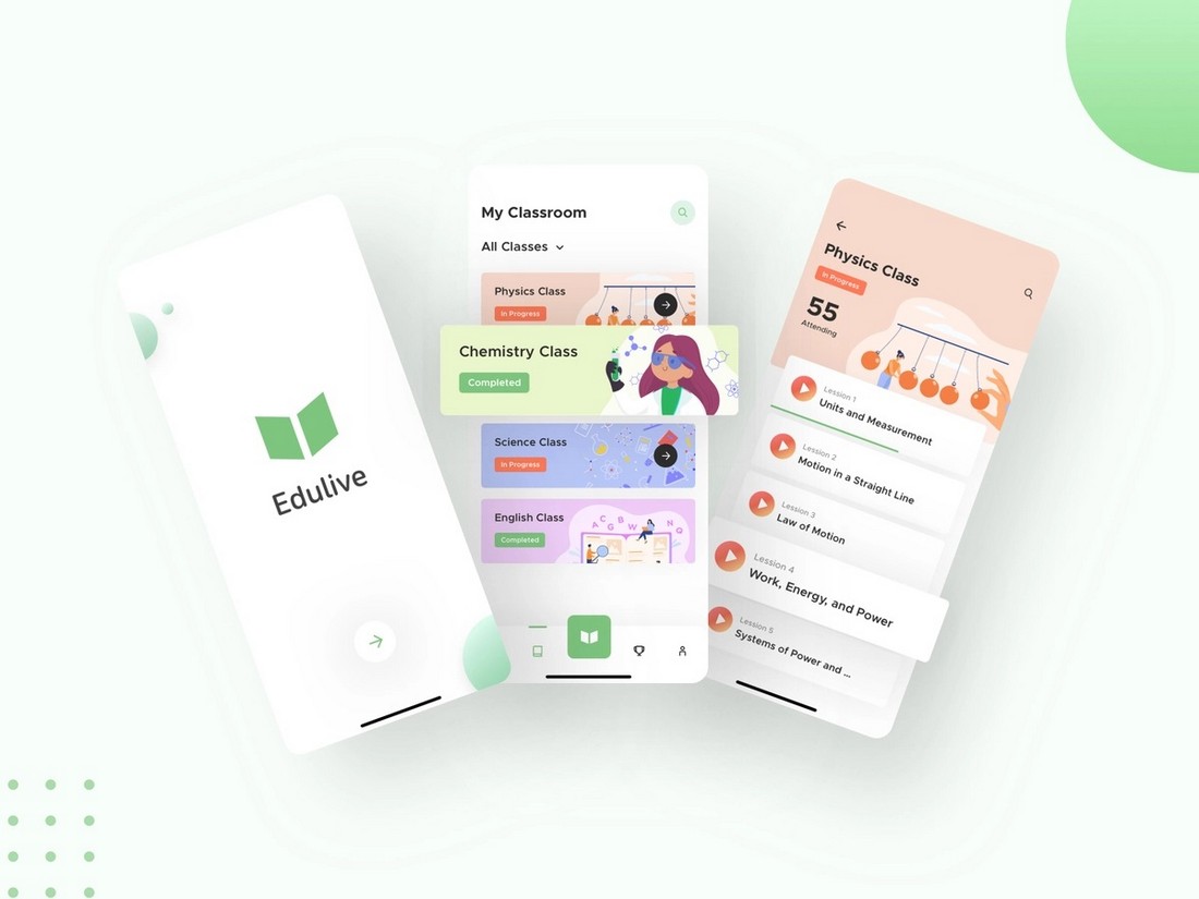 Edulive - Learning App Sketch Template