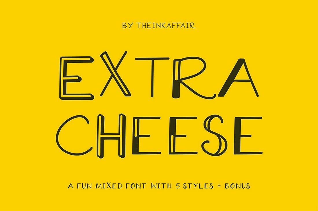 Extra Cheese - Free Skinny Font