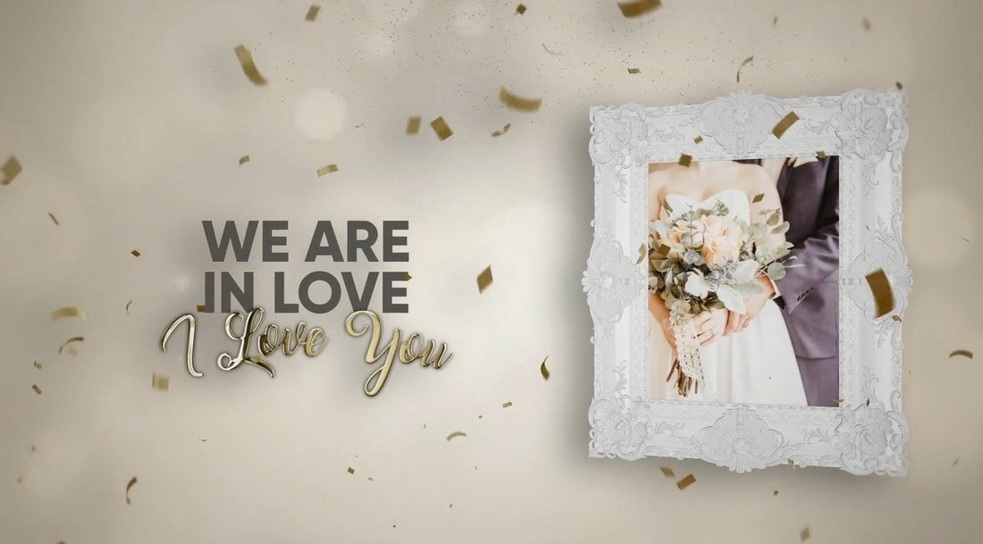 Frame Wedding Photo Slideshow for After Effects