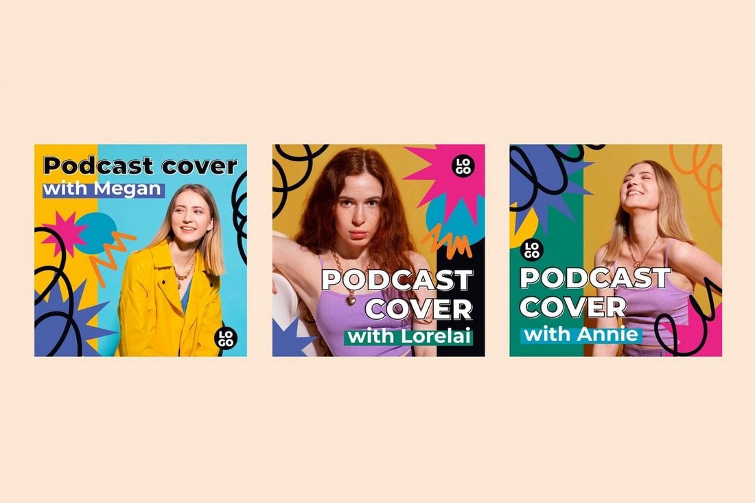 Free Colorful Podcast Cover Art Designs
