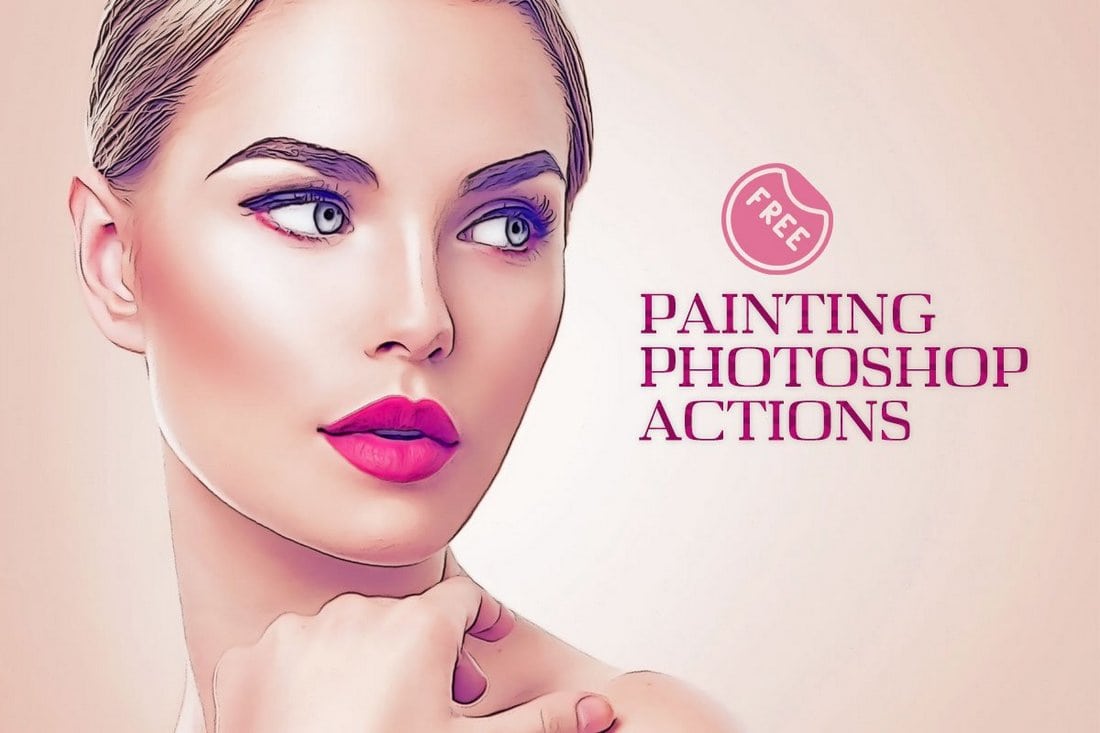 Free Oil Painting Photoshop Actions 2