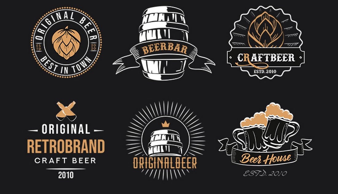Free Vintage Beer Logo Templates