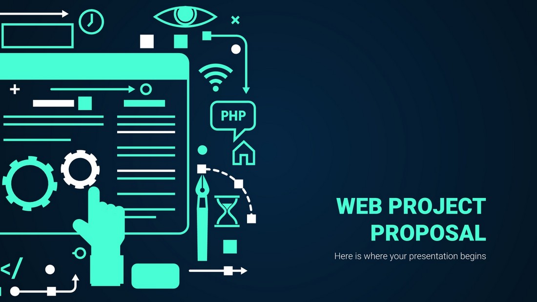 Free Web Project Proposal PowerPoint Template