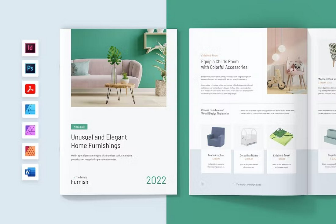 Furniture Product Catalog Affinity Publisher Template