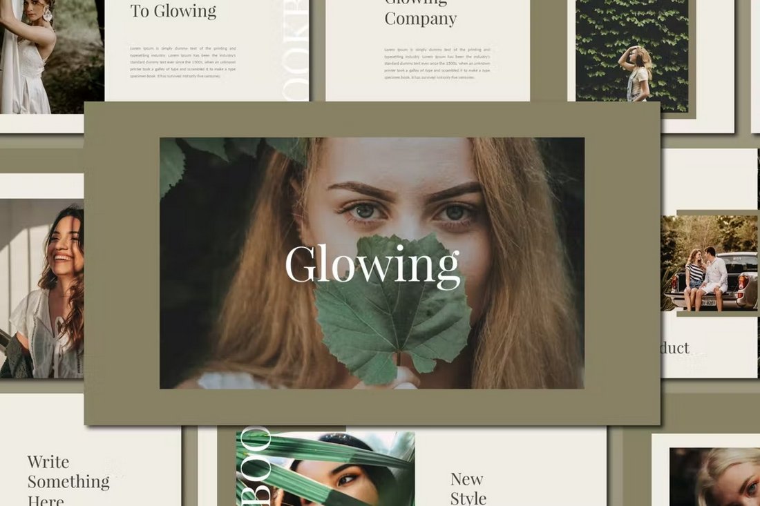 Glowing - PowerPoint Fashion Presentation Template