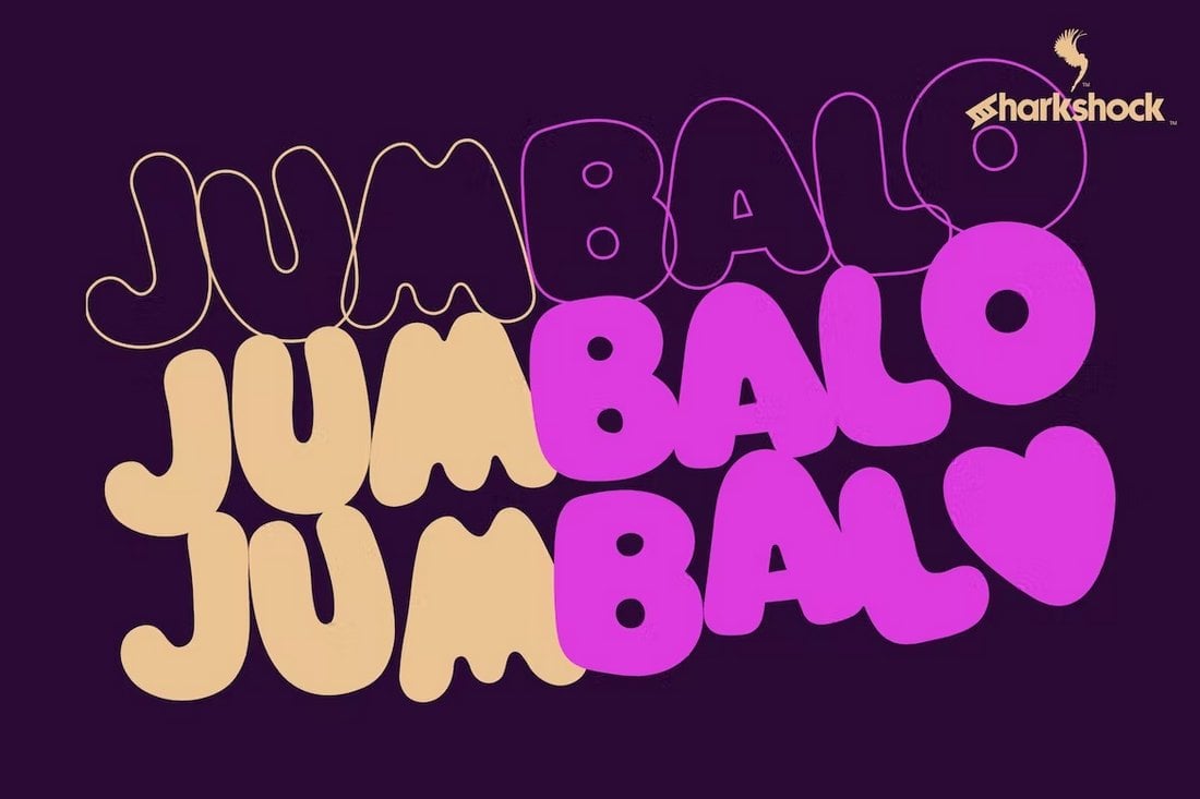 Jumbalo - Creative Bubble Font