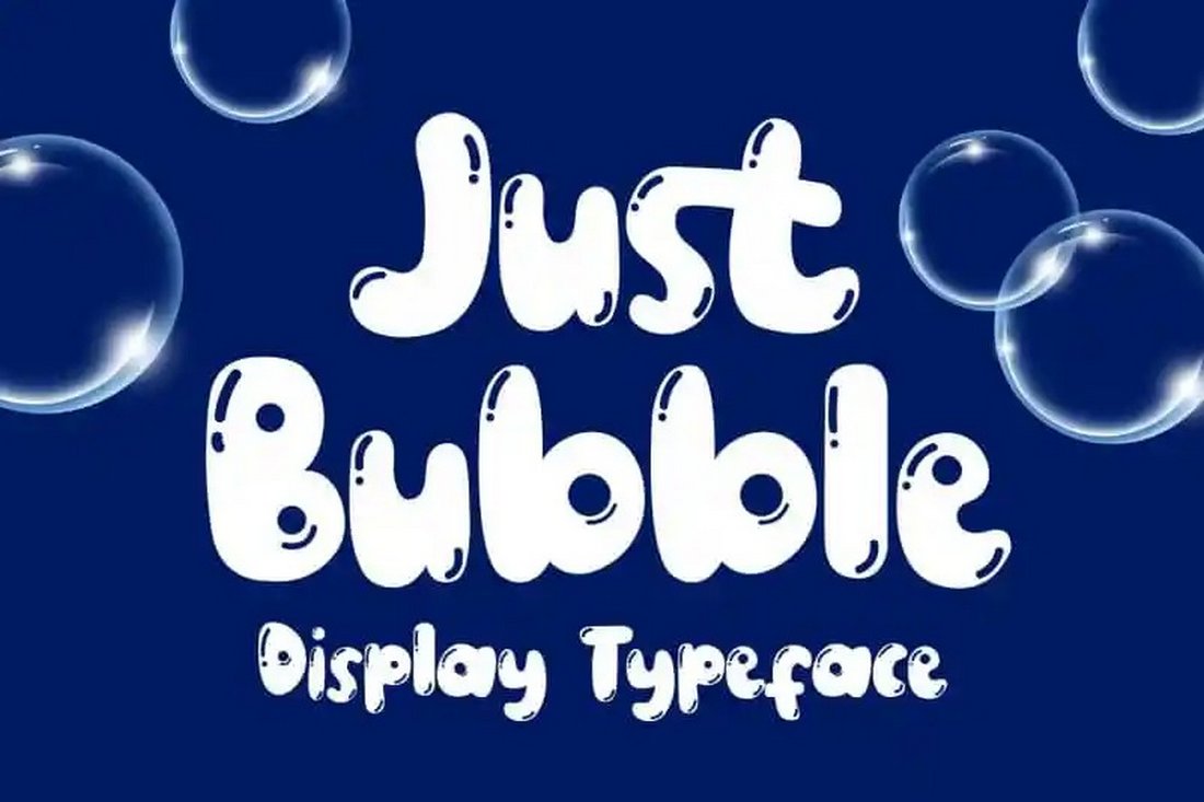 Just Bubble - Free Display Font