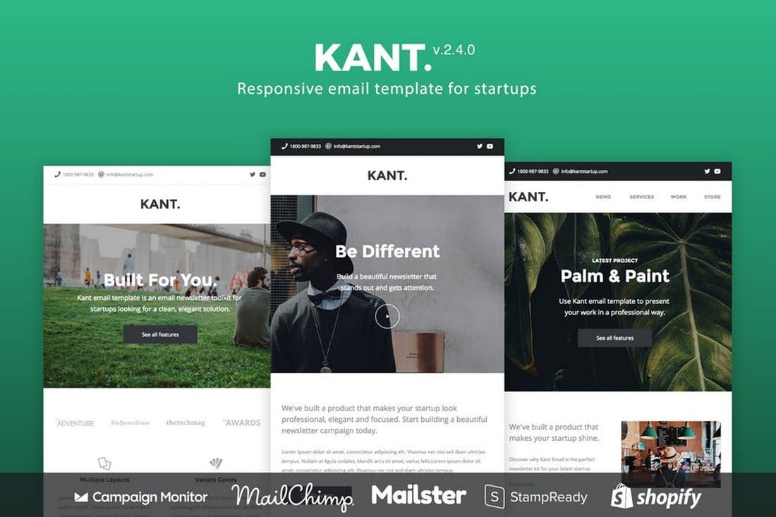Kant - Responsive Email Newsletter Template