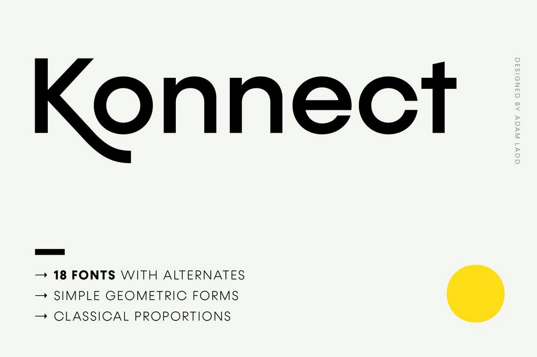 Konnect - Geometric Font Family