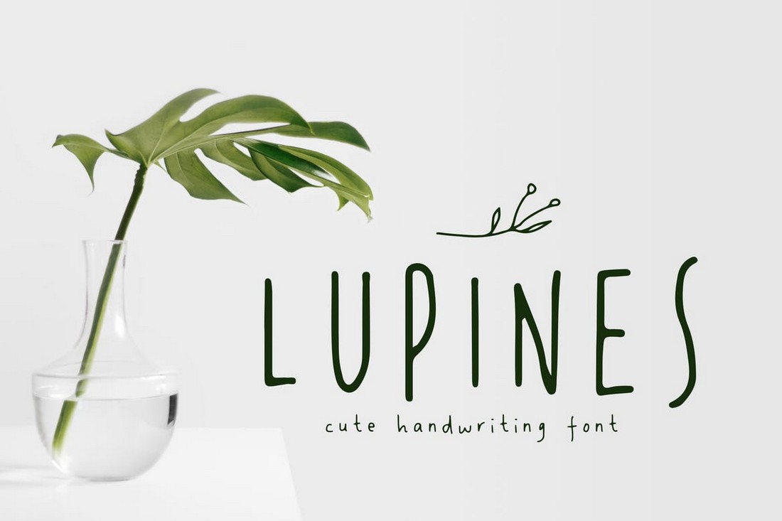 LUPINES - Cute Handwriting Friendly Font