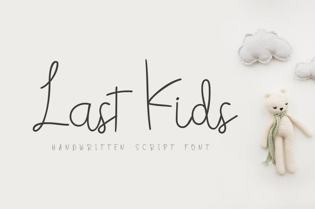 Last Kids - Thin Script Font