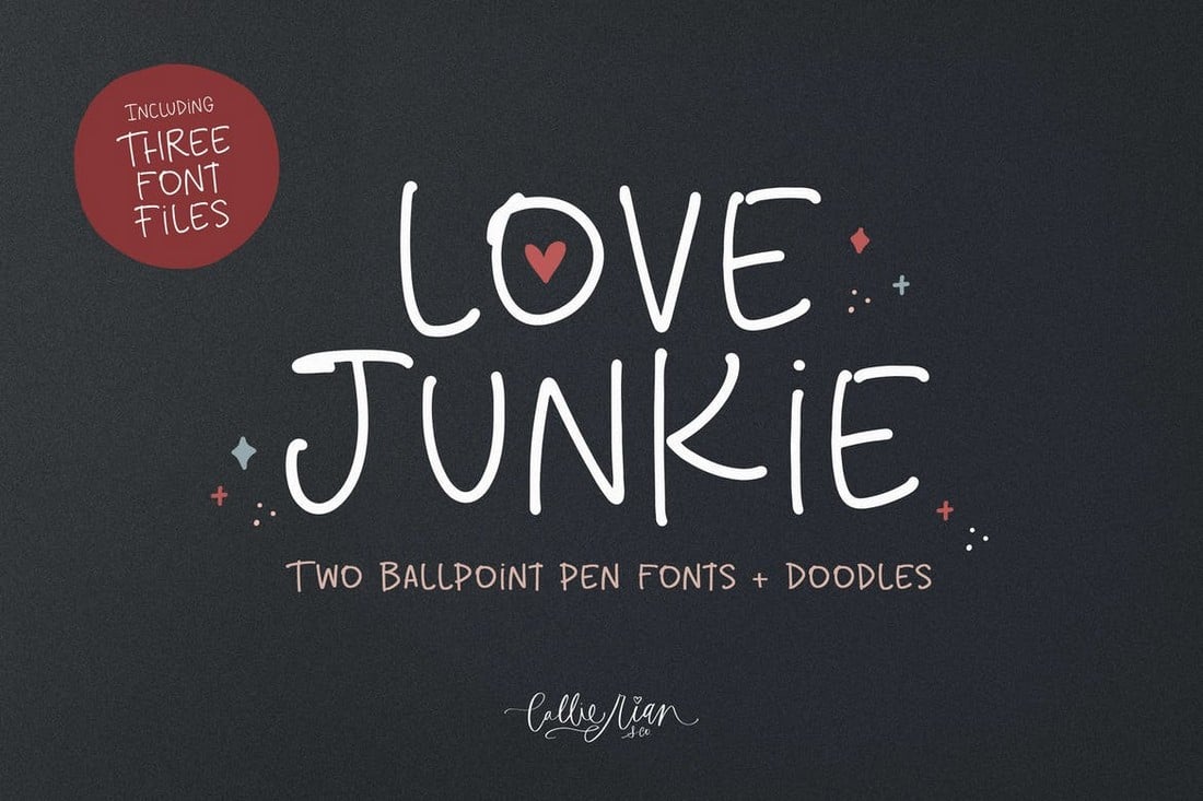 Love Junkie - Felt Marker Thin Font