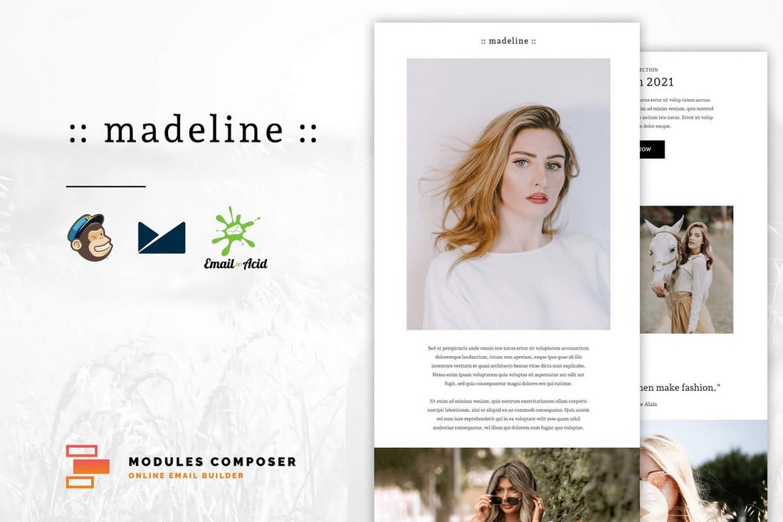 Madeline - Minimal eCommerce MailChimp Email Template