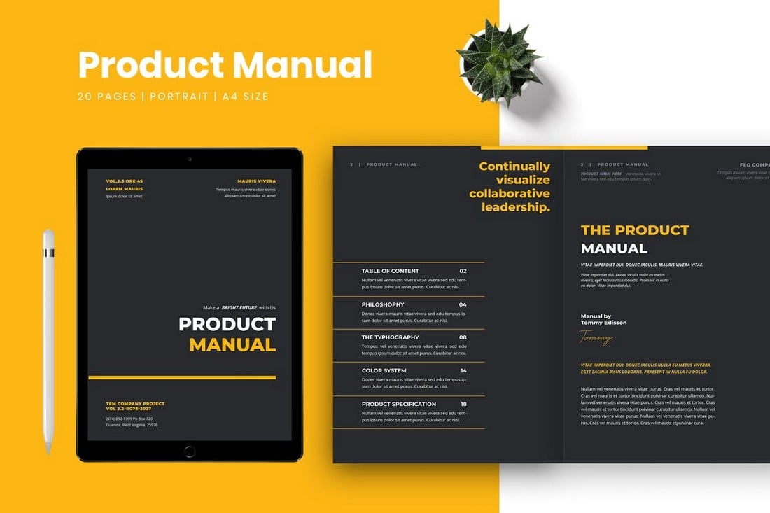 Modern Brand & Product Manual Template