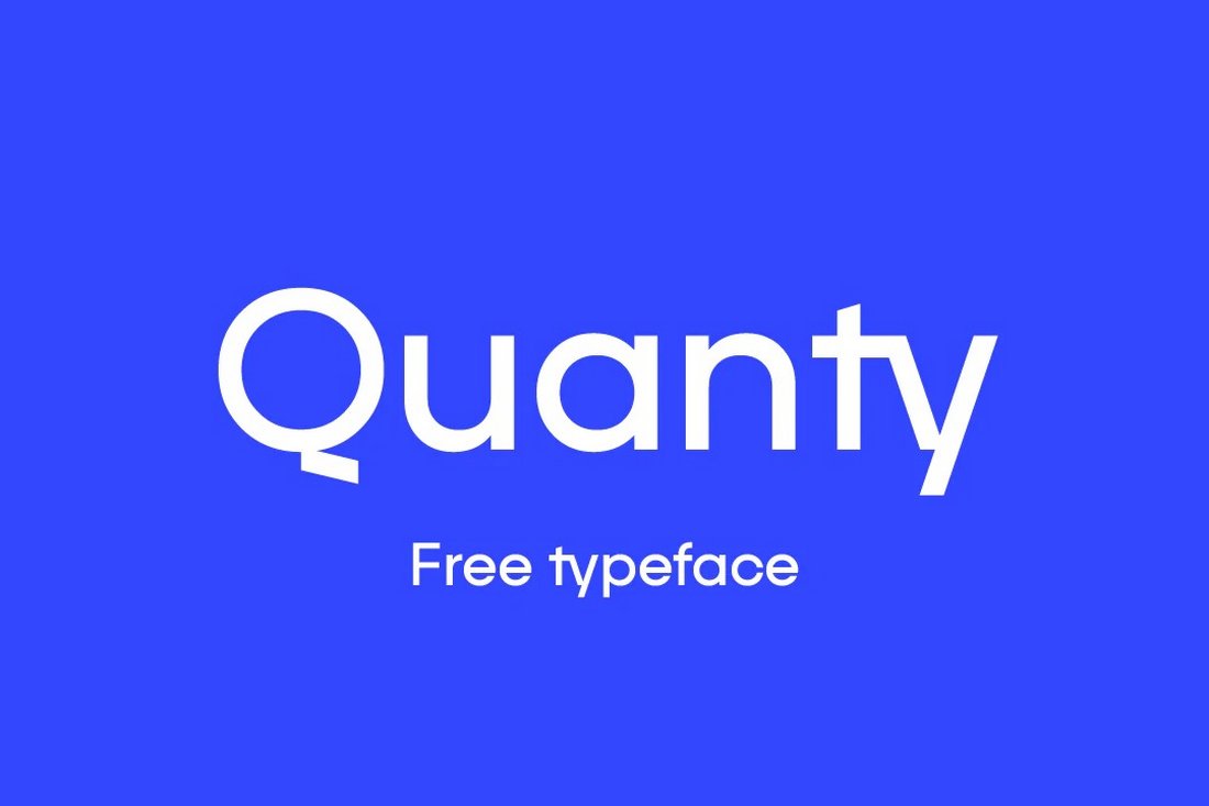 Quanty - Free Modern Geometric Font